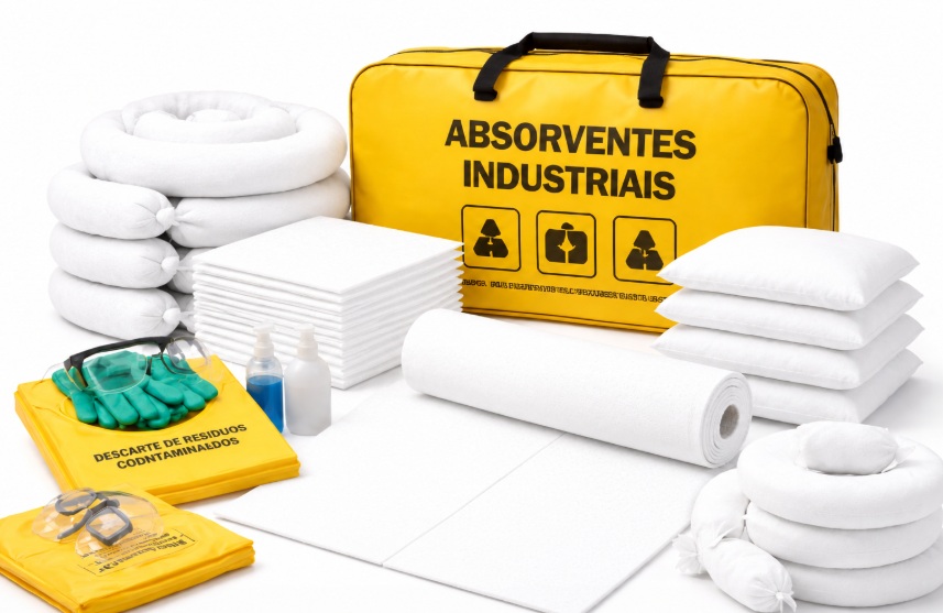 Kit ambiental para vazamento de óleo